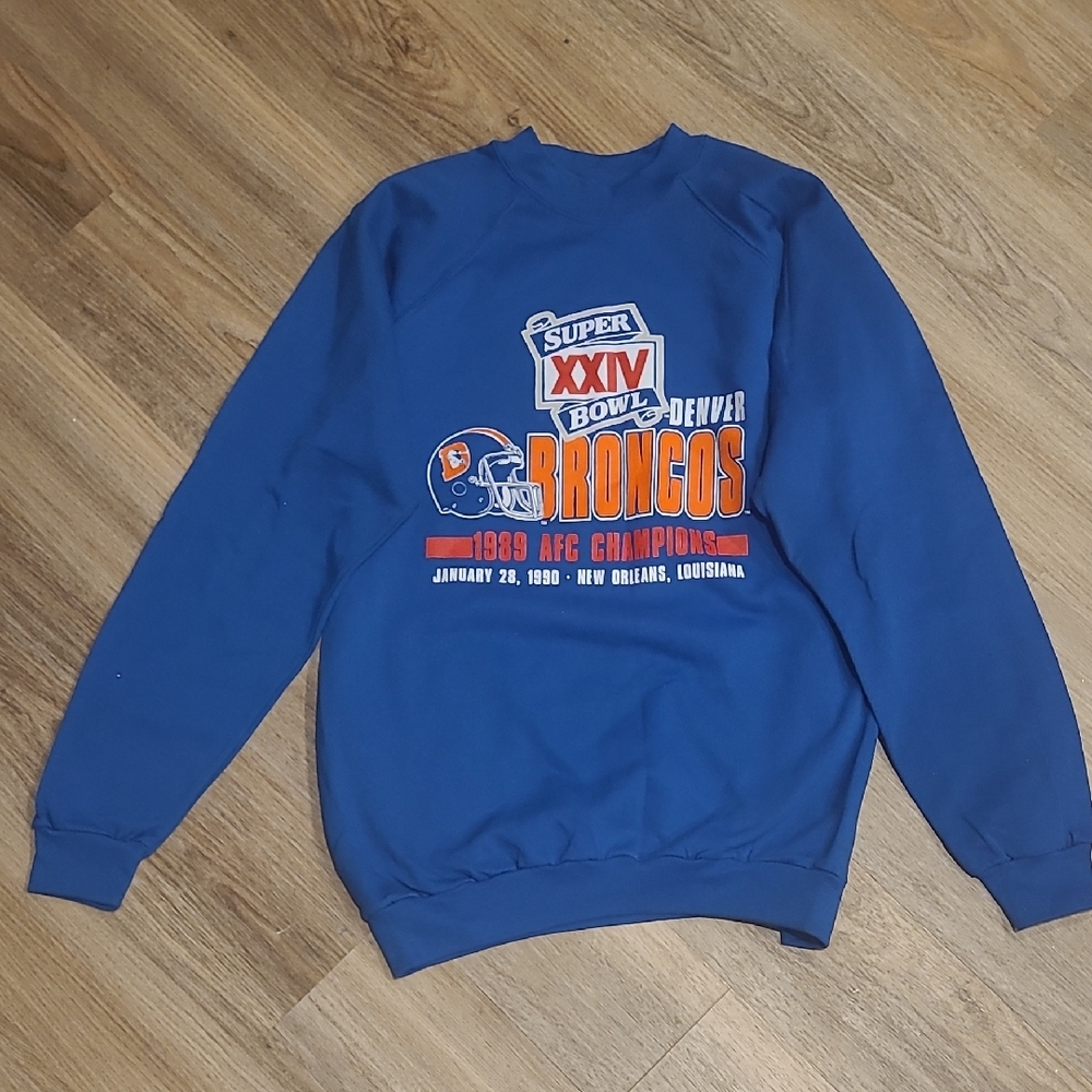 Brand New Super Bowl XXIV Denver Broncos Sweatshirt XL